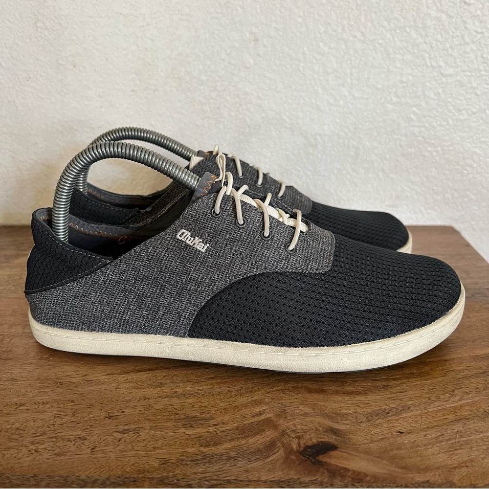 OluKai Nohea Moku Men's  Black Gray Casual Classic Shoes Sneakers Size 8